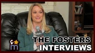 THE FOSTERS On Set Interviews Teri Polo Sherri Saum amp Hayden Byerly Season 1B [upl. by Enialed]