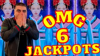 I Won 6 JACKPOTS On Dragon Link Slot In Las Vegas Casino  250 MAX BET [upl. by Filippo344]