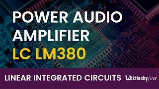 Power Audio Amplifier IC LM 380  Audio Amplifier Circuit Audio Amplifier IC [upl. by Eibob]