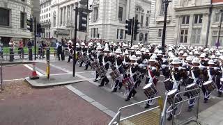 Royal Marines Beating Retreat 2018 [upl. by Wivinia]