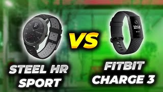 WITHINGS STEEL HR SPORT VS FITBIT CHARGE 3 [upl. by Slifka]