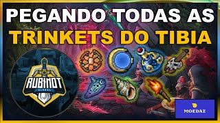 PEGANDO TODAS AS TRINKETS DO TIBIA  TUTORIAL COMPLETO  RUBINOT [upl. by Montgomery]