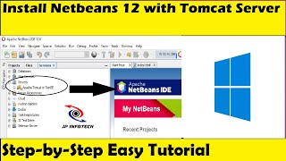 How to Download Install and use Apache NetBeans IDE 120  Install tomcat server in Netbeans [upl. by Freddie865]