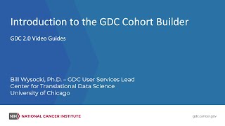 Cohort Builder  Genomic Data Commons [upl. by Caras]