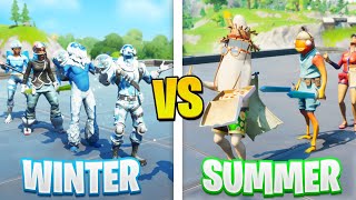 the SUMMER vs WINTER Fortnite FASHION SHOW [upl. by Taggart]