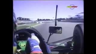 1990 British Grand Prix onboard by Éric Bernard Larrousse F1 Lamborghini V12 [upl. by Kalindi]