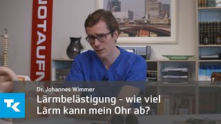 Lärmbelästigung  wie viel Lärm kann mein Ohr ab  Dr Johannes Wimmer [upl. by Hoffert]