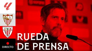 🗣 Rueda de prensa previa al SevillaFCAthletic  EN DIRECTO [upl. by Adolpho]