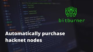 Automatically purchase hacknet nodes  Bitburner 9 [upl. by Hanyaz]