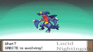 Pokemon Platinum Gible Evolves to Gabite and to Garchomp [upl. by Mattie]