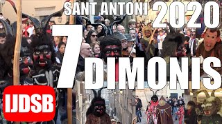 👺 7 DIMONIS de MALLORCA 👹 Sant ANTONI 2020  BALL de DIMONIS  FESTES DE MALLORCA [upl. by Flanna]