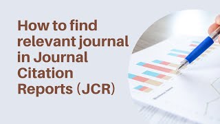 usm usmlibrary How to find relevant journal in Journal Citation Reports JCR [upl. by Towney]