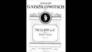 Gabrilowitsch  Melody in E minor Op 8 S Hough piano AudioSheet Music [upl. by Thissa]