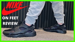 Nike Air Huarache ON FEET Sneaker Review [upl. by Eleynad]