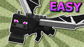 Defeating the Enderdragon is Easy in Minecraft [upl. by Yliah]