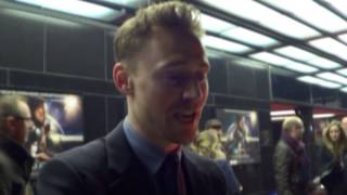 TOM HIDDLESTON talks The Matrix red or blue pill  Cloud Atlas gala mayfair curzon london [upl. by Omora337]