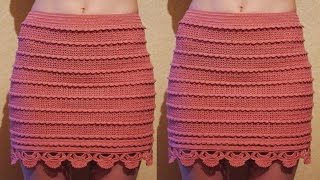 BELLAS FALDAS PARA DAMAS TEJIDAS A CROCHET [upl. by Mintun]