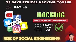 Day 35 of 75 PhishingEthical hacking full course with notes  2024 Edition  Hindi [upl. by Nosyarg]