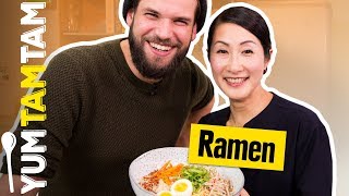 RAMEN LAMEN oder RAHMEN  Vegetarische RamenSuppe mit Kaoru Iriyama  yumtamtam [upl. by Aicat]