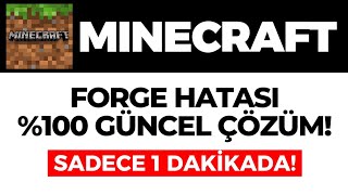 Minecraft Forge Hatası Nasıl Çözülür Minecraft Forge Hatası Alıyorum Ne Yapmalıyım GÜNCEL [upl. by Oina]