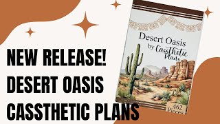 NEW Cassthetic Plans Sticker Book Release  Desert Oasis  Flip Through amp Plan With Me [upl. by Wandis720]