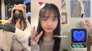 uni life vlog⛄️ vlogmas unboxing new iphone preparing for finals cutting bangs christmas market [upl. by Ingeberg]