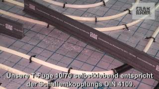 Estrich Dehnfuge T Fuge 10 70 Fliessestrich in HD  DE Crak Blocker [upl. by Herring]