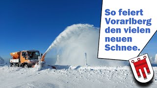 So feiert Vorarlberg den frischen Schnee [upl. by Atinrahc]