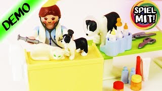 Playmobil in der Tierklinik  Ärztin im praktischen MitnehmSet  Hunde amp Katze pflegen  Tierärztin [upl. by Nessnaj489]