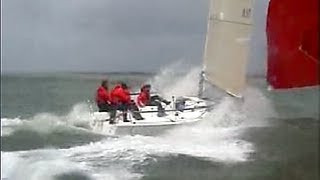 Extreme Sailing 196 knots on J80  Yeehaaa [upl. by Bekha]