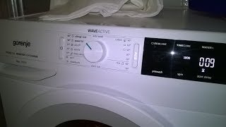 New Gorenje WEI823 8kg inverter washing machine spin cycle 1000 [upl. by Mirth]