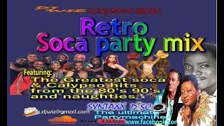 Old school soca party mixDj Wiz Mighty Sparrow Calypso RoseXtatik Alison Hinds Machel Montano [upl. by Kimon]