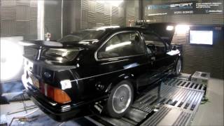 Ford Sierra RS500  first run on boost in ten years On the Dyno at Motorsport Developments [upl. by Anuaf908]