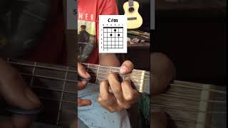 Easy Cminor Chord shorts music shortvideo youtubeshorts guitar [upl. by Butch]