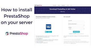 How to install PrestaShop on your server  Tutorial [upl. by Tsenrae]