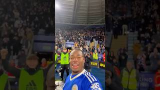 Hat trick Hero Abdul Fatawu Issahaku celebrates with Leicester City fans 🤩 [upl. by Pinter634]