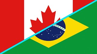 Semelhanças e Diferenças entre Canadá e Brasil [upl. by Eloc]