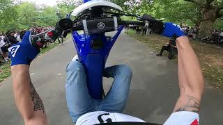 POV BIKESTORMZ FOOTAGE  WHEELING IN FRONT OF MET POLICE [upl. by Keelia]