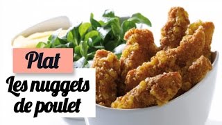 Les nuggets de poulet maison  Recette plat [upl. by Nasus558]