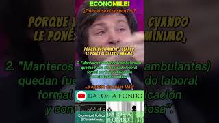 ¿Por qué existe el desempleo Javier Milei lo explica shorts economia argentina economilei [upl. by Vinay]