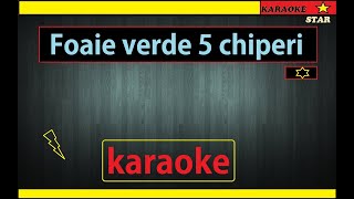 karaoke Foaie verde 5 CHIPERI [upl. by Georgia]