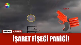 İskenderunda işaret fişeği paniği yaşandı [upl. by Ativla]