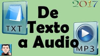 programa para pasar texto a audio  Crea AudioLibros [upl. by Aihtniroc586]