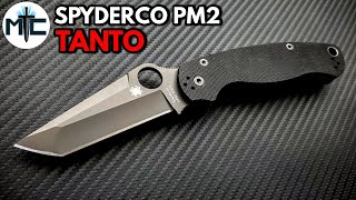 Spyderco Paramilitary 2 TANTO Folding Knife  Overview and Discussion [upl. by Schnabel]