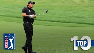 Phil Mickelsons top10 great escapes on the PGA TOUR [upl. by Alekal]