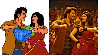 Kurchi Madathapetti Full Video Song Drawing Meme  Guntur kaaram  Mahesh Babu l Sreeleela [upl. by Aram149]