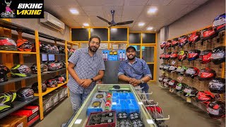 NEW MOTORCYCLE RIDING STORE IN THANE  BIKING VIKING RIDING STORE  DETAILED VLOG [upl. by Aracal]