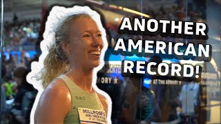 Alicia Monson On Her 90970 American Record In The Womens Two Mile At Millrose Games 2024 [upl. by Haduhey]