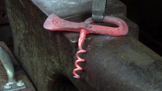 Blacksmithing  Forging a corkscrew freehand at the anvil [upl. by Ednihek464]