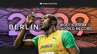 Usain Bolts 200m world record 🌎  World Athletics Championships Berlin 2009 [upl. by Migeon]